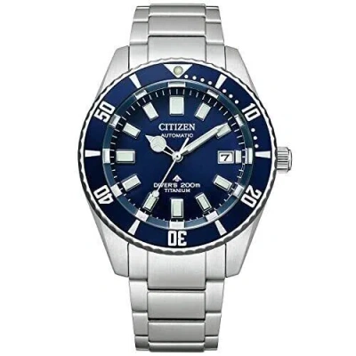 Pre-owned Citizen Nb6021-68l Promaster Marine Series Mechanical Diver Men's Silver