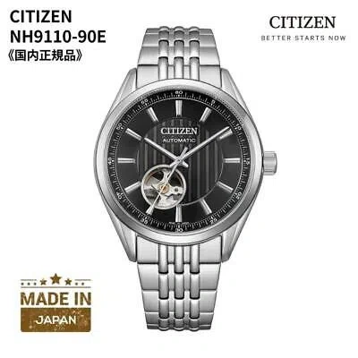 Pre-owned Citizen Nh9110-90e Mechanical Classic Open Heart Made In Japan