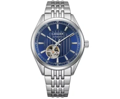 Pre-owned Citizen Nh9110-90l Mechanical Classic Open Heart Made In Japan
