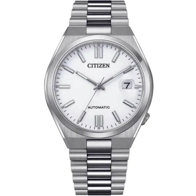Pre-owned Citizen Nj0150-81a Automatic White Dial Stainless Steel Tsuyosa Sapphire