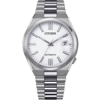 Pre-owned Citizen Nj0150-81a Automatic White Dial Stainless Steel Tsuyosa Sapphire