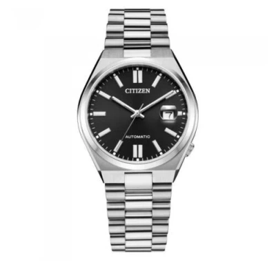 Pre-owned Citizen Nj0150-81e Automatic Black Dial Stainless Steel Tsuyosa Sapphire