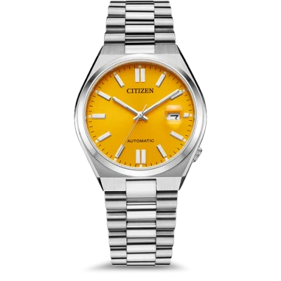 Pre-owned Citizen Nj0150-81z Automatic Yellow Dial Stainless Steel