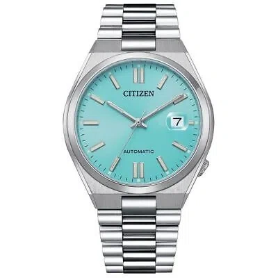 Pre-owned Citizen Nj0151-88m Automatic Tsuyosa Sapphire Turquoise Blue Stainless Steel