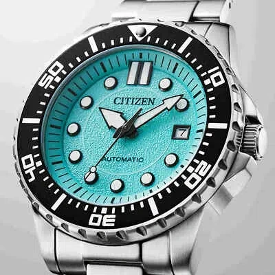 Pre-owned Citizen Nj0170-83x Urban Mechanical Automatic Blue Dial Men Sport Watch Warranty