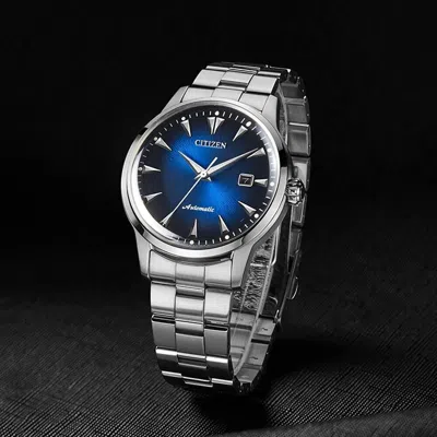 Pre-owned Citizen Nk0009-82l Limited Edition Kuroshio'64 Blue Automatic Men's Dress Watch