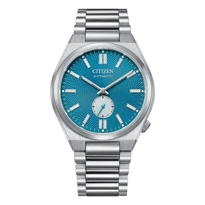 Pre-owned Citizen Nk5010-51l Tsuyosa Small Second Automatic Blue Dial Sapphire Glass Watch