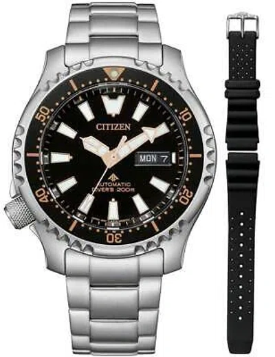 Pre-owned Citizen Ny0160-66ee Mens Watch Promaster Marine Fugo Day-date Automatic 42mm ...