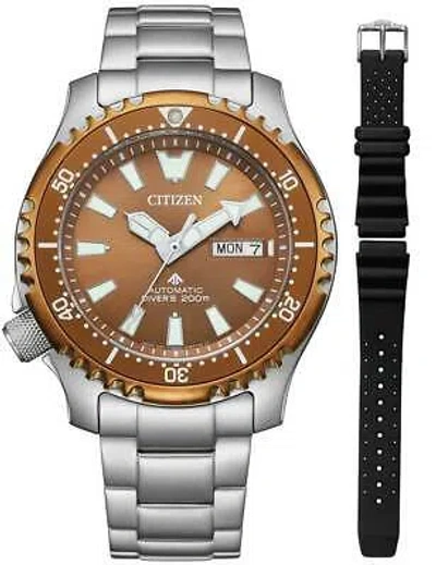 Pre-owned Citizen Ny0164-65xe Mens Watch Promaster Marine Fugo Day-date Automatic 42mm ...