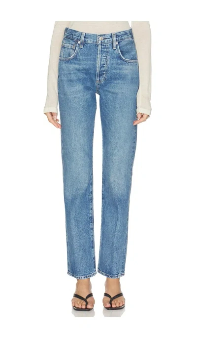 Citizen Of Humanity Blaine High-rise Straight-leg Jeans In Blue