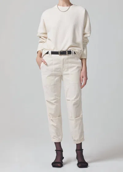 Citizen Of Humanity Agni Corduroy Utility Trouser In Canvas