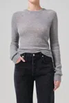 Citizen Of Humanity Alessia Crewneck Sweater In Dark Heather Grey In Gray
