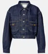 Citizen Of Humanity Alma Cropped Denim Jacket In Blue