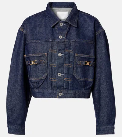 Citizen Of Humanity Alma Cropped Denim Jacket In Blue