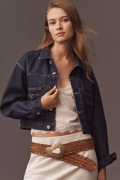Citizen Of Humanity Alma Denim Trucker Jacket In Blue