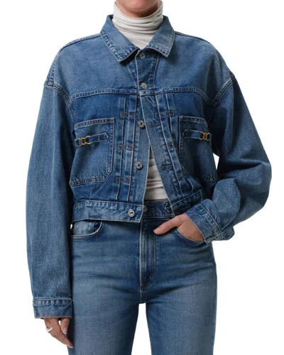 Citizen Of Humanity Alma Jacket With Horsebit In Sweetzer In Multi