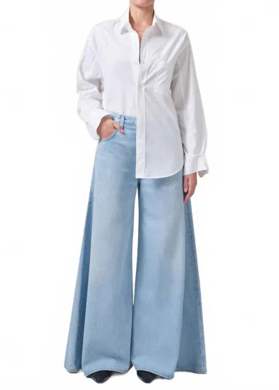Citizen Of Humanity Amari Ultra Wide Leg Jean In Upland In Blue