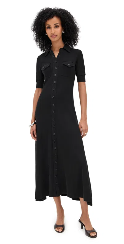 Citizen Of Humanity Amina Polo Dress Black