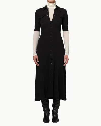 Citizen Of Humanity Amina Polo Dress In Black