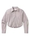 Citizen Of Humanity Ana Striped Shirt In Gray