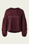 Citizen Of Humanity Anika Top In Burgundy In Burgundy