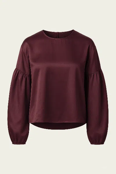 Citizen Of Humanity Anika Top In Burgundy