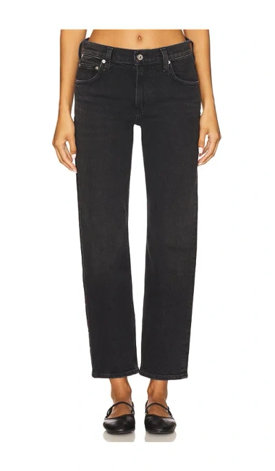 Citizen Of Humanity Anissa Low Rise Straight Jeans In Green