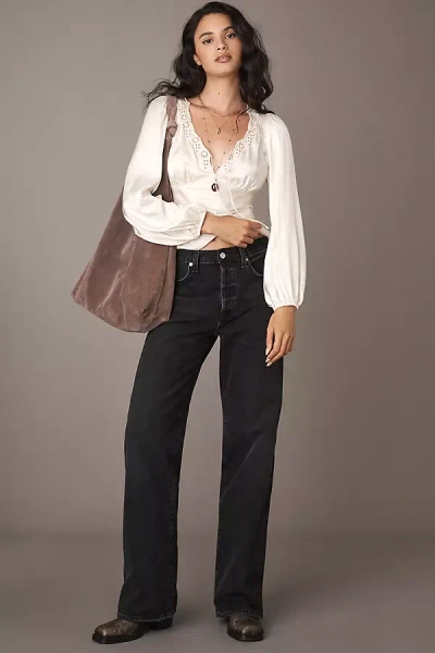 Citizen Of Humanity Annina High-rise Wide-leg Jeans In Black