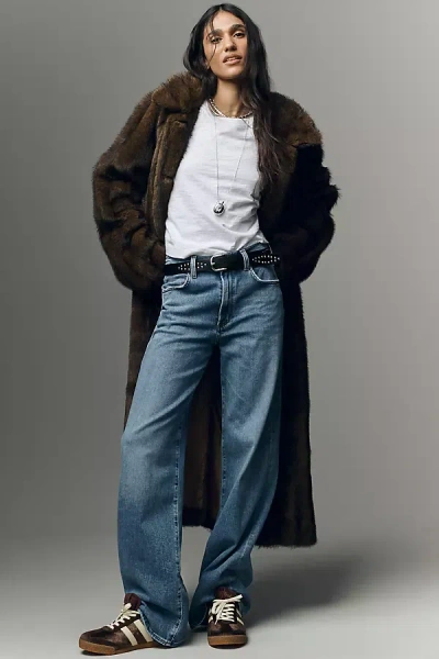 Citizen Of Humanity Annina High-rise Wide-leg Straight Jeans In Blue