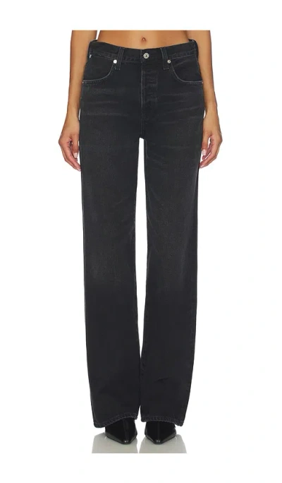 Citizen Of Humanity Annina Straight Leg Jeans In Black