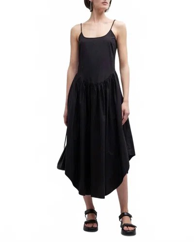 Citizen Of Humanity Ari Drop-waist A-line Midi Dress In Black