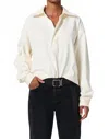 Citizen Of Humanity Aris Rugby Shirt In Pashmina In White