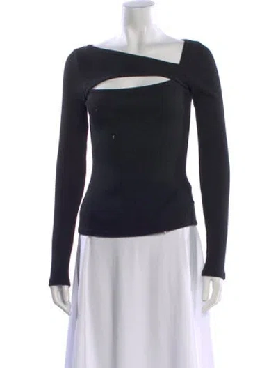 Pre-owned Citizen Of Humanity Asymmetrical Sweater In Black