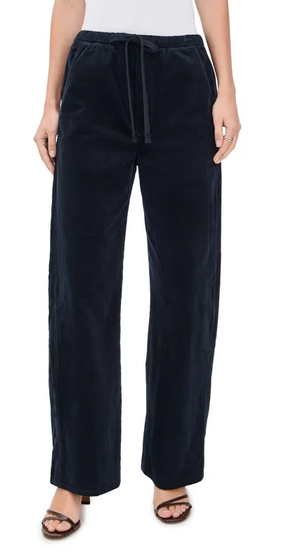 Citizen Of Humanity Aurora Corduroy Pull On Pants True Navy In Black