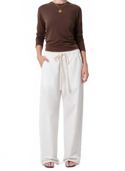 Citizen Of Humanity Aurora Pull On Pants In Cream In Multi