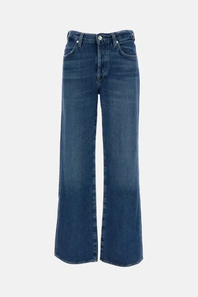 Citizen Of Humanity Avant Wide-leg Jeans In Animal Print
