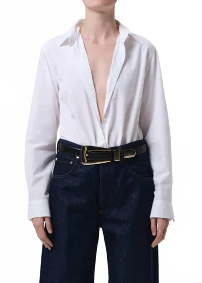 Citizen Of Humanity Avni Slim Shirt In White
