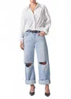 Citizen Of Humanity Ayla Baggy Cuffed Crop Jean In Pagoda