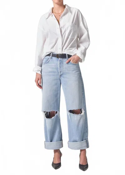 Citizen Of Humanity Ayla Baggy Cuffed Crop Jean In Pagoda