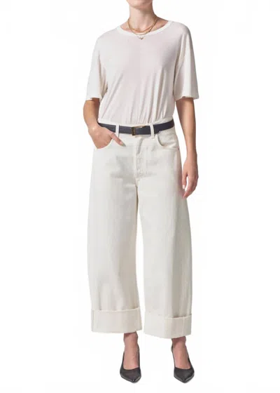 Citizen Of Humanity Ayla Baggy Cuffed Crop Jeans In Pashmina In Multi