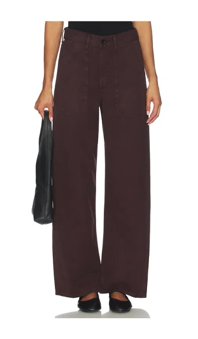 Citizen Of Humanity Citizens Of Humanity Ayla Cargo Pants In Burgundy