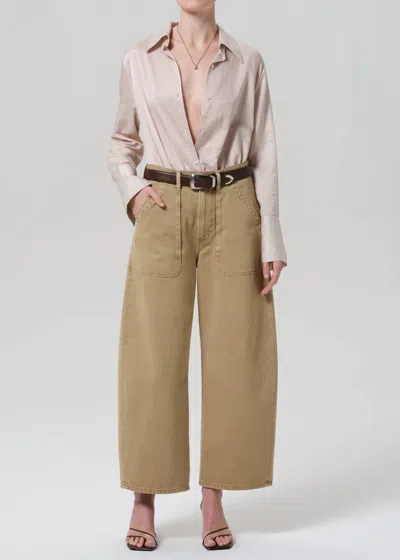 Citizen Of Humanity Citizens Of Humanity Ayla Wide Leg Utility Twill Pants In Heirloom