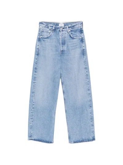 Citizen Of Humanity Ayla Faded-effect Wide-leg Jeans In Blue