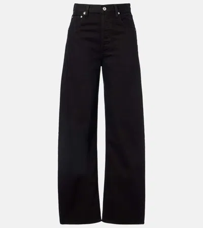 Citizen Of Humanity Ayla High-rise Barrel-leg Jeans In Black