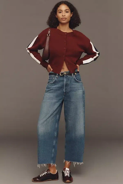 Citizen Of Humanity Ayla High-rise Crop Wide-leg Jeans In Blue