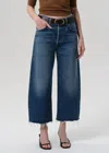 Citizen Of Humanity Ayla Raw Hem Crop Jeans In Chaya In Multi