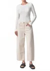 Citizen Of Humanity Ayla Raw Hem Crop Pants In Chaya In Neutral