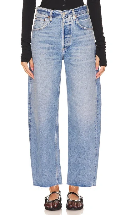 Citizen Of Humanity Ayla Undone Hem Crop Jeans In Blue