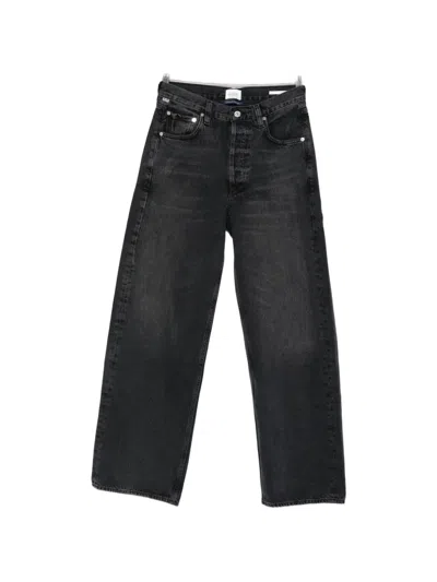 Citizen Of Humanity Ayla Wide-leg Jeans In Black
