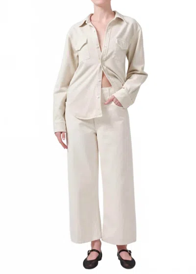 Citizen Of Humanity Baby Shay Long Sleeve Shirt In Pashmina In Neutral